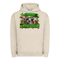 Pigment French Oak St Patricks Day Lucky Heifers Urban Hoodie - RanaPortraitStore