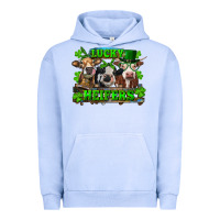 Pigment Grape Ice St Patricks Day Lucky Heifers Urban Hoodie - RanaPortraitStore