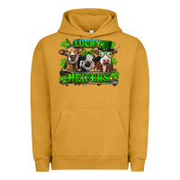 St Patricks Day Lucky Heifers Urban Hoodie | Teevron