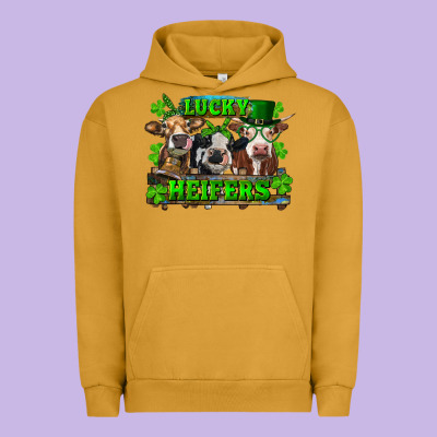 Urban Hoodie St Patricks Day Lucky Heifers