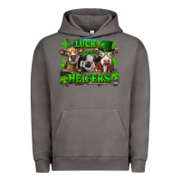 Pigment Tornado St Patricks Day Lucky Heifers Urban Hoodie - RanaPortraitStore