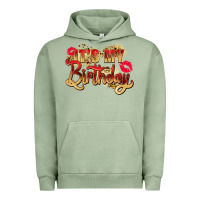 Pigment Oil Green it's my birthday Urban Hoodie - Zillion Design Studio