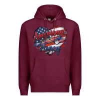 Burgundy American honey Premium Hoodie - Zillion Design Studio