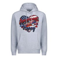 Heather Grey American honey Premium Hoodie - Zillion Design Studio