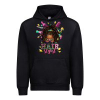 Black afro locs hair stylist messy bun tbw Urban Hoodie - texasbilliewilder