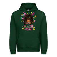Forest Green afro locs hair stylist messy bun tbw Urban Hoodie - texasbilliewilder