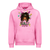 Fuchsia Pink afro locs hair stylist messy bun tbw Urban Hoodie - texasbilliewilder