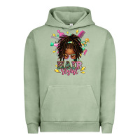 Pigment Oil Green afro locs hair stylist messy bun tbw Urban Hoodie - texasbilliewilder