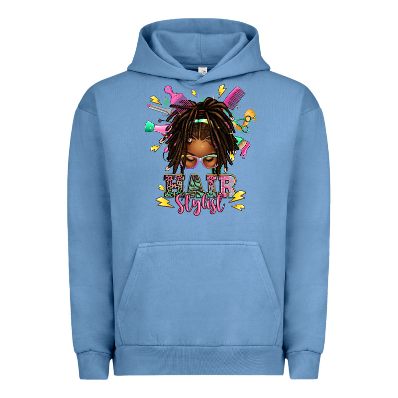 Afro Locs Hair Stylist Messy Bun Tbw Urban Hoodie by texasbilliewilder | Teevron