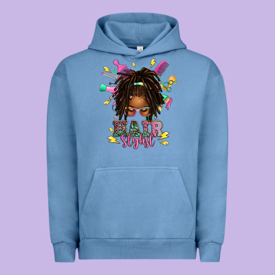 Urban Hoodie afro locs hair stylist messy bun tbw