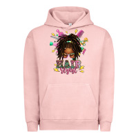 Pigment Salmon afro locs hair stylist messy bun tbw Urban Hoodie - texasbilliewilder