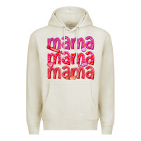 Oatmeal Heather mama mama mama valentines day Premium Hoodie - texasbilliewilder