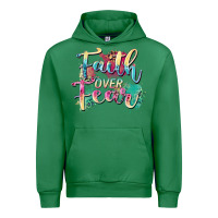 Emerald faith over fear Urban Hoodie - Zillion Design Studio