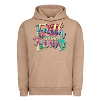 Pigment Burro faith over fear Urban Hoodie - Zillion Design Studio