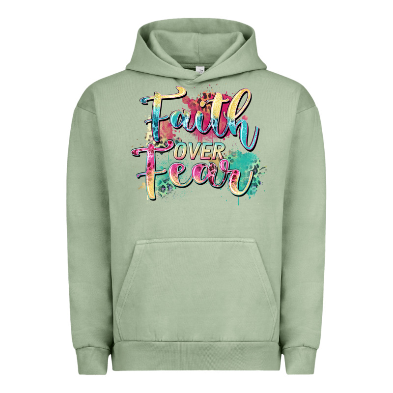 Faith Over Fear Urban Hoodie by Zillion Design Studio | Teevron
