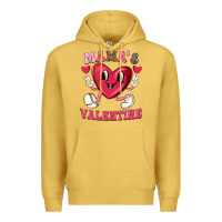 Antique Gold mamas valentine with cute heart Premium Hoodie - texasbilliewilder