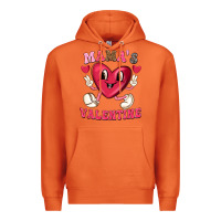 Carrot mamas valentine with cute heart Premium Hoodie - texasbilliewilder