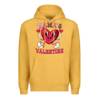 Mustard mamas valentine with cute heart Premium Hoodie - texasbilliewilder
