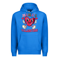 True Royal mamas valentine with cute heart Premium Hoodie - texasbilliewilder
