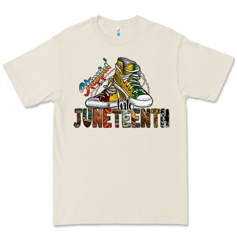 Steppin Into Juneteenth Premium Tee by SublimationCraftShop | Teevron