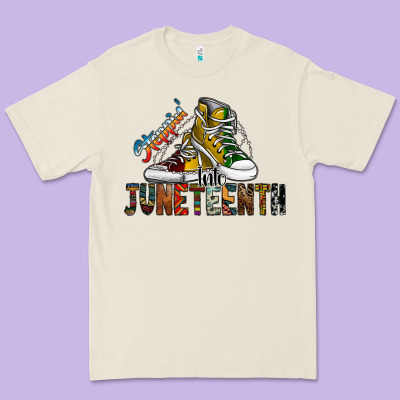 Steppin Into Juneteenth Premium Tee Designed By Sublimationcraftshop