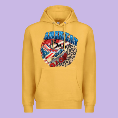 American Babe Premium Hoodie Designed By Zillion Design Studio