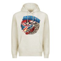 Oatmeal Heather American babe Premium Hoodie - Zillion Design Studio