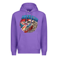 Purple American babe Premium Hoodie - Zillion Design Studio