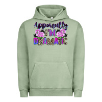 Pigment Oil Green apparently im dramatic Urban Hoodie - texasbilliewilder