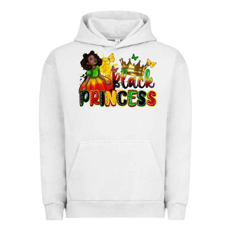 Black Princess Urban Hoodie by Zillion Design Studio | Teevron