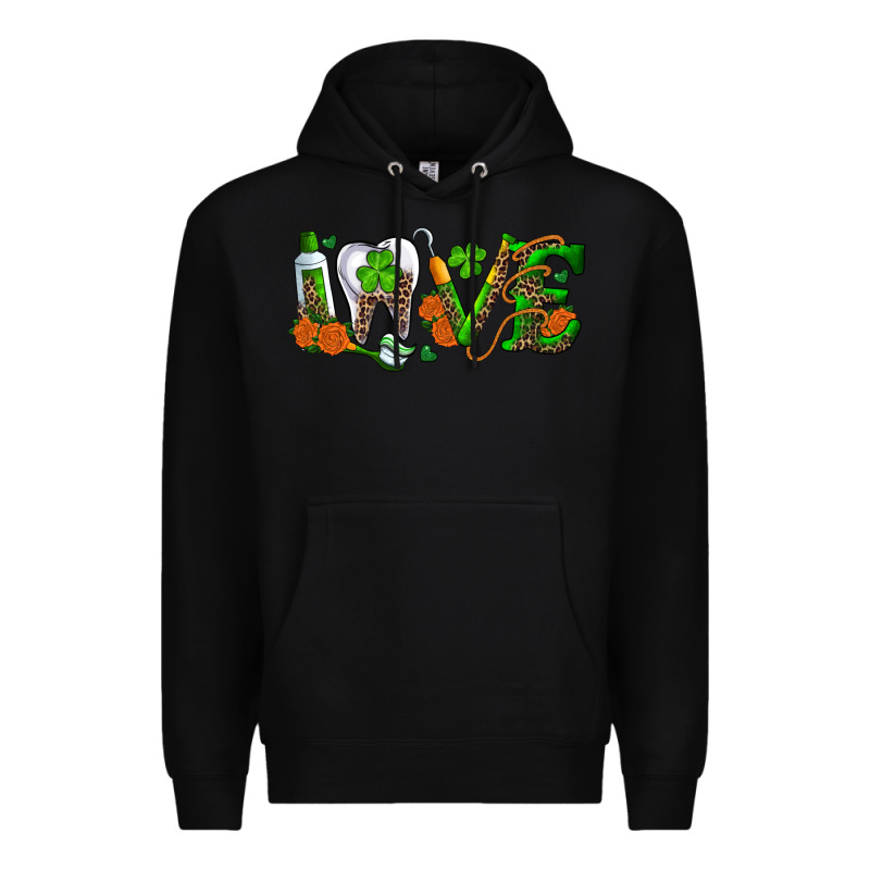 Dental Love St. Patricks Day Premium Hoodie by RanaPortraitStore | Teevron