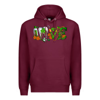 Burgundy Dental Love St. Patricks Day Premium Hoodie - RanaPortraitStore