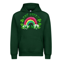 Forest Green st patrick's day one lucky mama Urban Hoodie - RanaPortraitStore