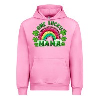Fuchsia Pink st patrick's day one lucky mama Urban Hoodie - RanaPortraitStore