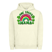 Pigment Pistachio st patrick's day one lucky mama Urban Hoodie - RanaPortraitStore