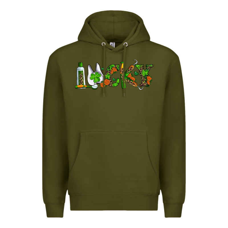 Dental Love St. Patricks Day Premium Hoodie by RanaPortraitStore | Teevron