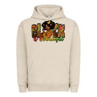 Pigment French Oak black is beautiful Urban Hoodie - Zillion Design Studio