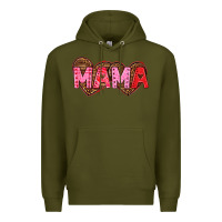 Army Green mama valentines day Premium Hoodie - texasbilliewilder