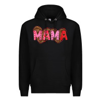 Black mama valentines day Premium Hoodie - texasbilliewilder