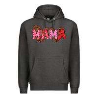Charcoal Heather mama valentines day Premium Hoodie - texasbilliewilder