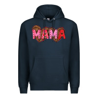 Navy mama valentines day Premium Hoodie - texasbilliewilder