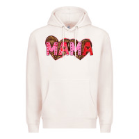 Pale Pink mama valentines day Premium Hoodie - texasbilliewilder