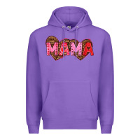 Purple mama valentines day Premium Hoodie - texasbilliewilder