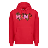 Red mama valentines day Premium Hoodie - texasbilliewilder