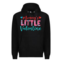 Black momys little valentine Premium Hoodie - texasbilliewilder