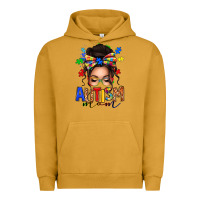 Pigment Peanut Butter autism mom afro messy bun (1) Urban Hoodie - texasbilliewilder