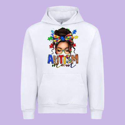 Urban Hoodie autism mom afro messy bun (1)