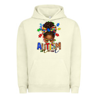 Pigment Pistachio autism mom afro messy bun Urban Hoodie - texasbilliewilder