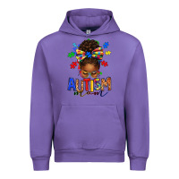 Tulip autism mom afro messy bun Urban Hoodie - texasbilliewilder