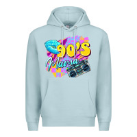 Blue Mist 90's mama Premium Hoodie - Zillion Design Studio